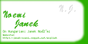 noemi janek business card